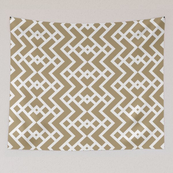 Item preview, Brown and White Tessellation Line Pattern 25 - 2022 Popular Colour There's No Place Like Home 0318 designed and sold by ColorOfTheYears.