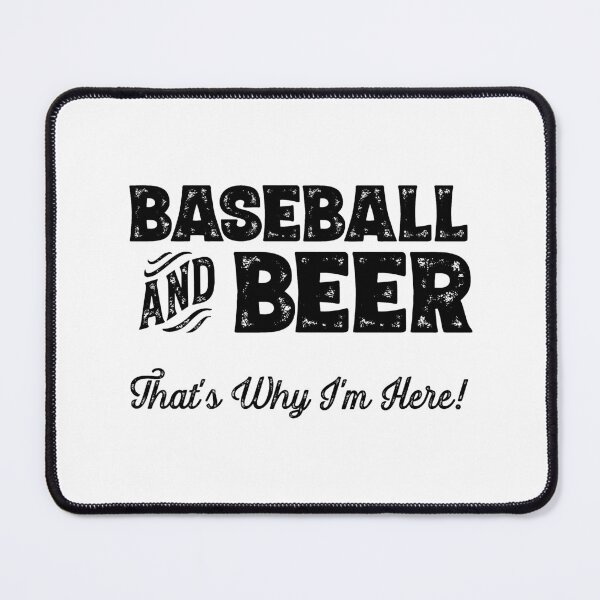 Item preview, Baseball and Beer that's why I'm here! Sports fan print designed and sold by theodoros20.