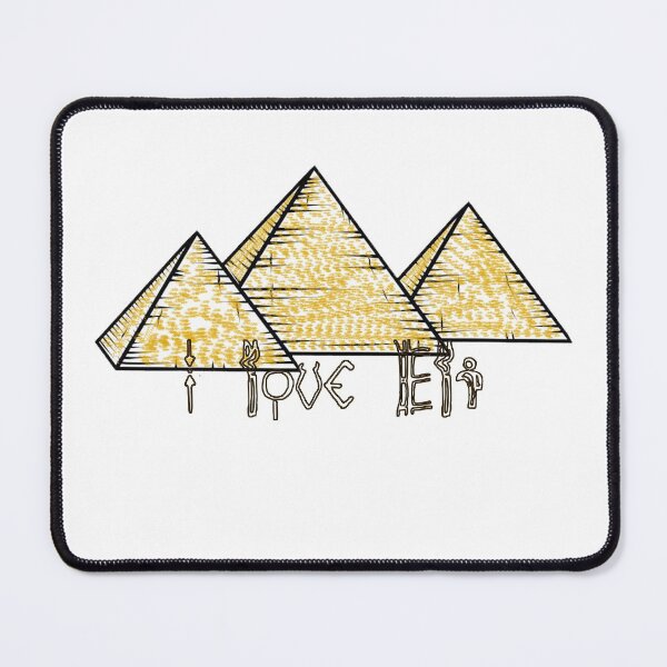 Item preview, " I Love Eli " In Hieroglyphics / Egyptian Hieroglyphics And Pyramids / Valentines Day New Year Birthday And Christmas Gift For Your Lover designed and sold by Man Of Pixels.