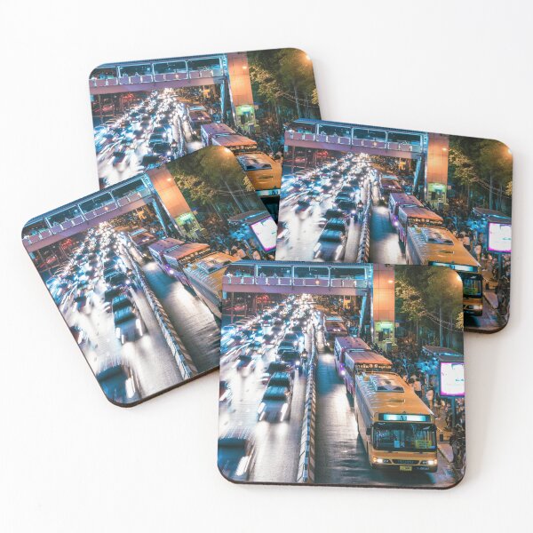 Item preview, Cityscape on a busy street with traffic in Mo Chit Bangkok designed and sold by WorldScenery.