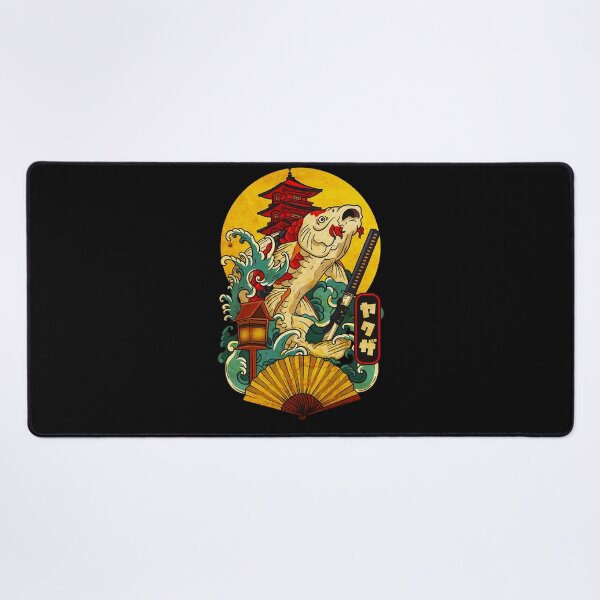 Item preview, Yakuza Japanese Aesthetic Koi Carp with Katana Sword Tattoo designed and sold by Click-Like.