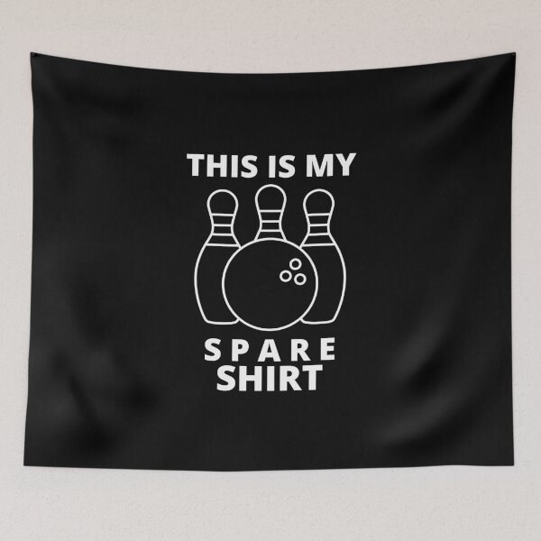 Item preview, Funny This is My Spare Shirt Bowling Game Shirt designed and sold by Paper Hearteu.