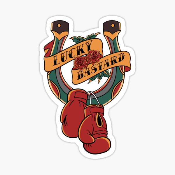 Lucky Bastard Stickers for Sale | Redbubble