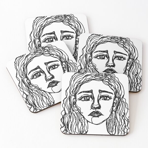 Item preview, I'm Okay (Continuous Line Portrait) designed and sold by Neminem363.