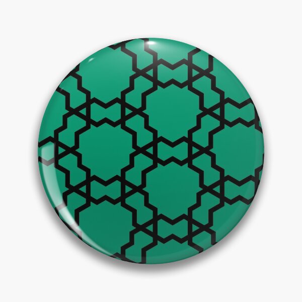 Artikelvorschau, Schwarze und grüne Form Fliesen Muster Paare Dunn und Edwards 2022 Trendfarbe Regenwald DE5684 entworfen und verkauft von ColorOfTheYears.