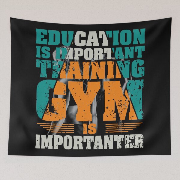 Item preview, Education is important but gym is importanter designed and sold by Desibeau.