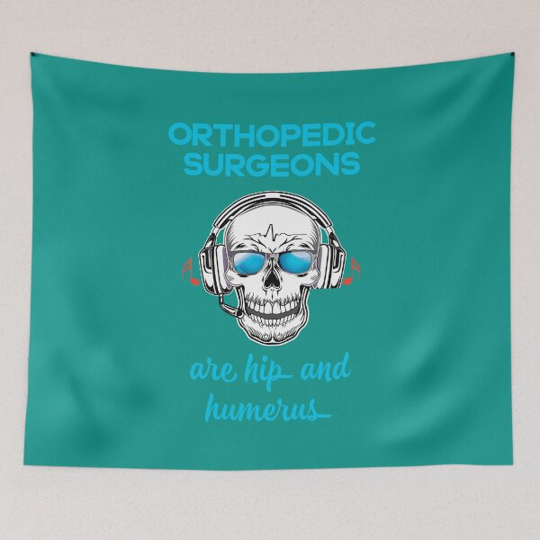 Item preview, Funny Orthopedics Design. Bone Skull. i love orthopedics, hip and humerus  designed and sold by doctors-apparel.