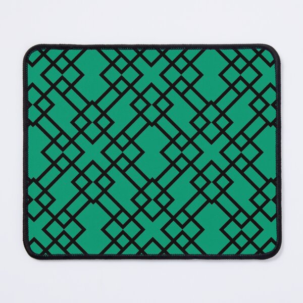 Artikelvorschau, Black and Green Minimal Line Pattern Pairs Dunn and Edwards 2022 Trending Color Rain Forest DE5684 entworfen und verkauft von ColorOfTheYears.