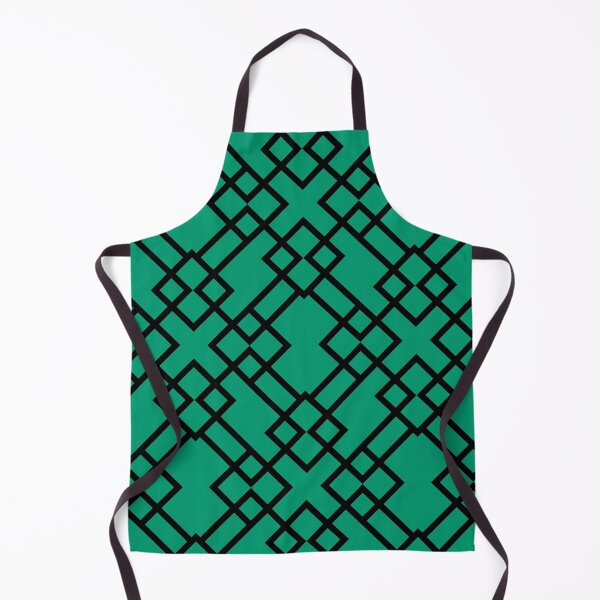 Item preview, Black and Green Minimal Line Pattern Pairs Dunn and Edwards 2022 Trending Color Rain Forest DE5684 designed and sold by ColorOfTheYears.
