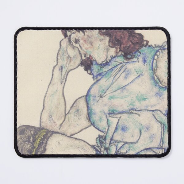 Item preview, EGON SCHIELE - Kneeling girl 1917 designed and sold by artdesignco.