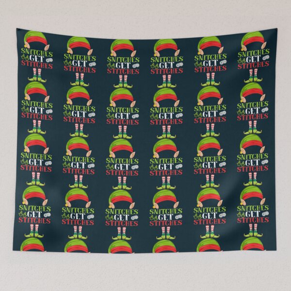Item preview, Gift Merry Christmas Elf Hat snitches get stitches elf Ugly   designed and sold by SWEETSOUTHERNS.
