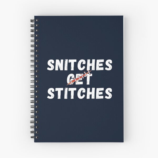 Item preview, Mens BaddGoods Snitches Get Stitches Bold Sarcastic Funny Quote       designed and sold by SWEETSOUTHERNS.