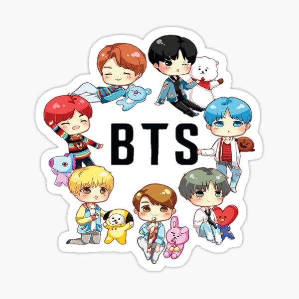 Buy BTS Stickers Bangtan Boys Support Light Cute Carttom Stickers