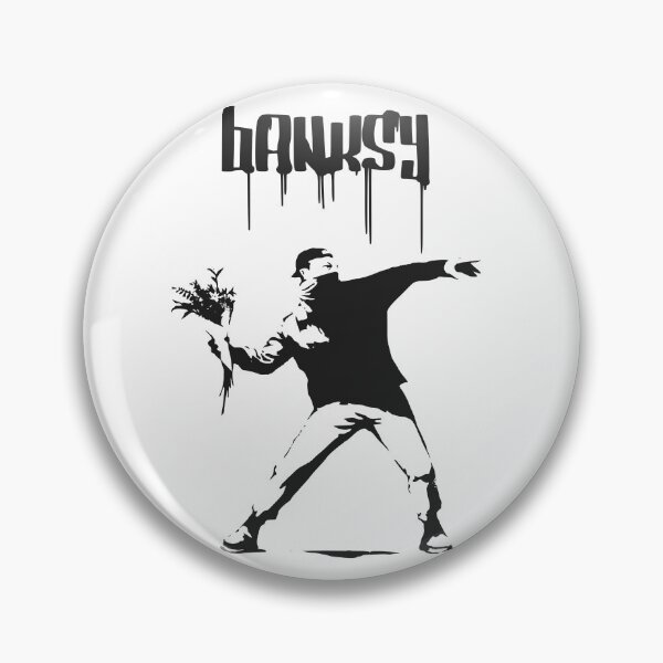 Item preview, Bristol Banksy Flower Thrower Art designed and sold by wow-designs.