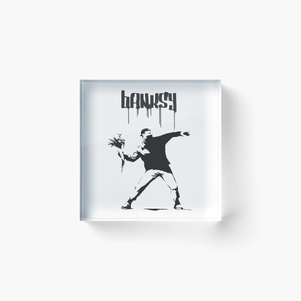 Item preview, Bristol Banksy Flower Thrower Art designed and sold by wow-designs.