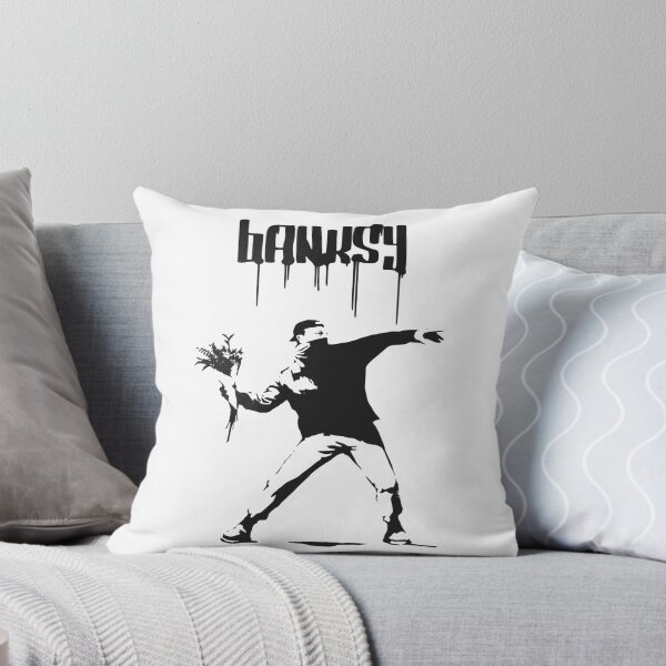 Item preview, Bristol Banksy Flower Thrower Art designed and sold by wow-designs.