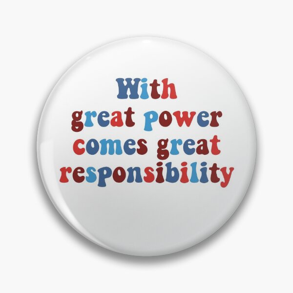 Item preview, With great power comes great responsibility spider quote uncle ben designed and sold by Jaymesarah.