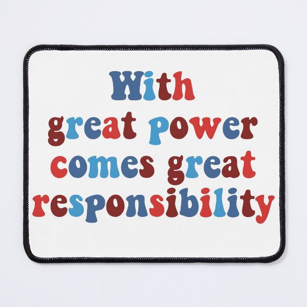 Item preview, With great power comes great responsibility spider quote uncle ben designed and sold by Jaymesarah.