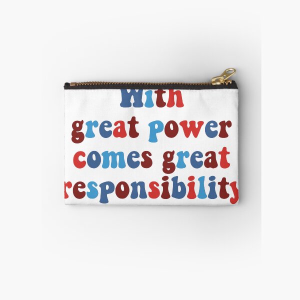 Item preview, With great power comes great responsibility spider quote uncle ben designed and sold by Jaymesarah.