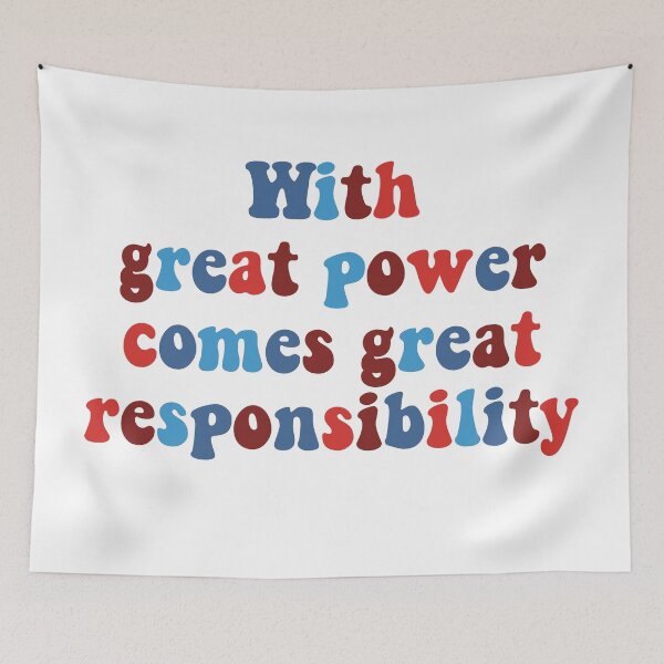 Item preview, With great power comes great responsibility spider quote uncle ben designed and sold by Jaymesarah.