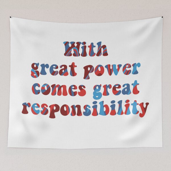 Item preview, With great power comes great responsibility spider quote marble swirl designed and sold by Jaymesarah.