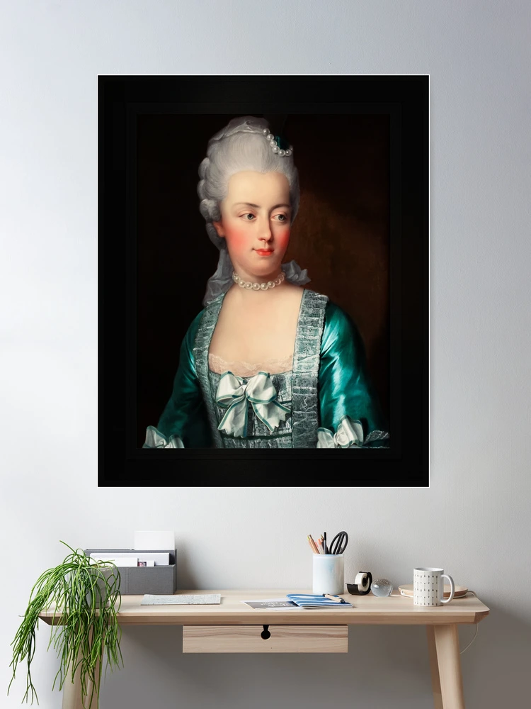 Marie Antoinette by Joseph Hickel Remastered Fine Art Xzendor7 Old Masters Reproductions Poster
