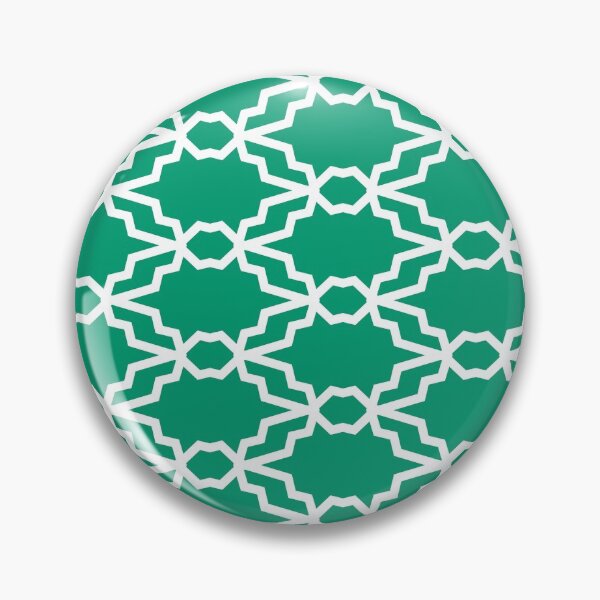 Artikelvorschau, Green and White Tessellation Pattern 35 - Dunn and Edwards 2022 Trending Color Rain Forest DE5684 entworfen und verkauft von ColorOfTheYears.