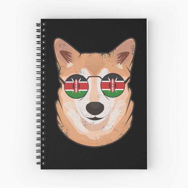 Item preview, Vintage Patriotic Shiba Inu Kenyan Flag designed and sold by feether-store.
