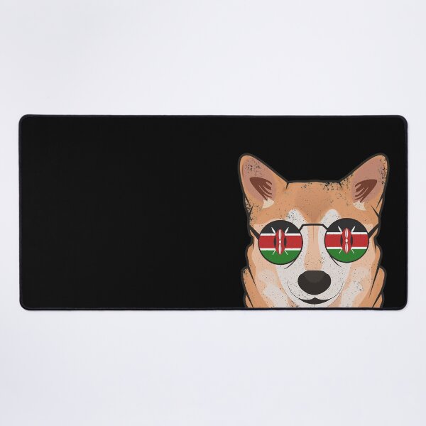 Item preview, Vintage Patriotic Shiba Inu Kenyan Flag designed and sold by feether-store.