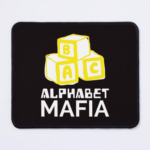 Item preview, Alphabet Mafia (Yellow image white text) designed and sold by CoolSquidDesign.