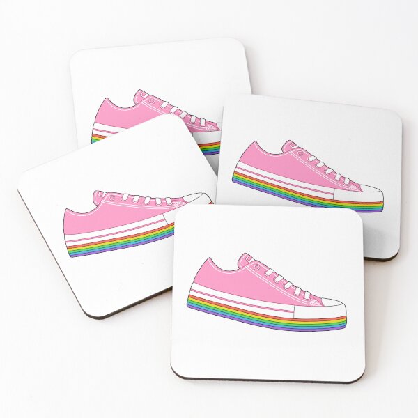 Item preview, Pink Rainbow Platform Shoes designed and sold by MadeByBeata.