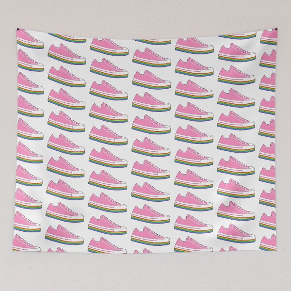 Item preview, Pink Rainbow Platform Shoes designed and sold by MadeByBeata.