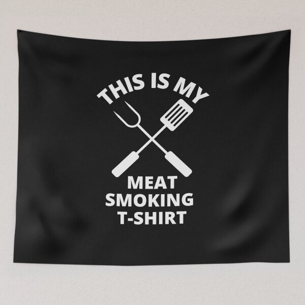 Item preview, This is My Meat Smoking Funny Quote T Shirt designed and sold by Paper Hearteu.