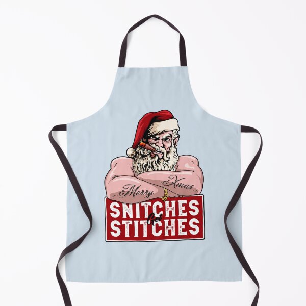 Item preview, Funny Snitches Get Stitches Xmas Elf designed and sold by SWEETSOUTHERNS.