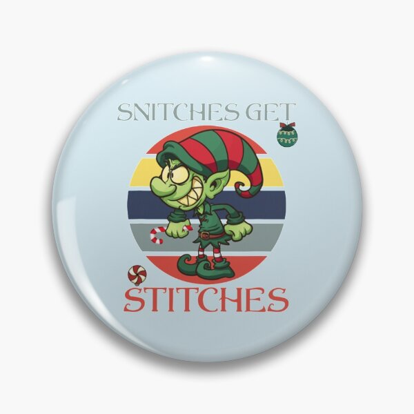 Item preview, Snitches Get Stitches - Funny Christmas Premium   designed and sold by SWEETSOUTHERNS.