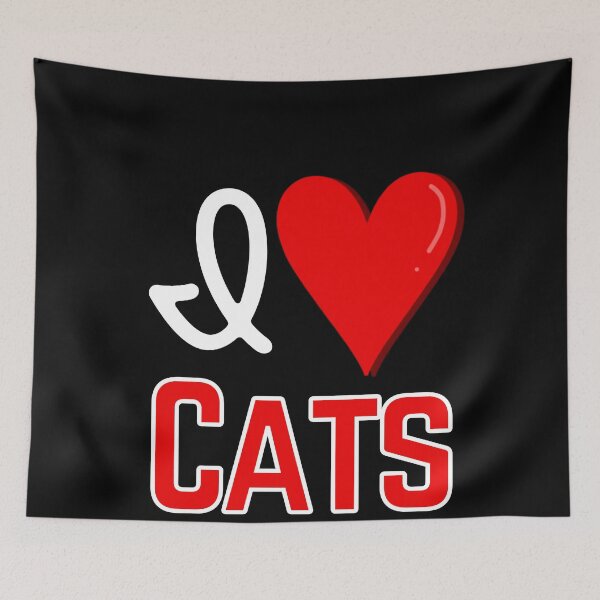 Item preview, I love Cats, Cute Cat Lover Design designed and sold by Constant Readers.