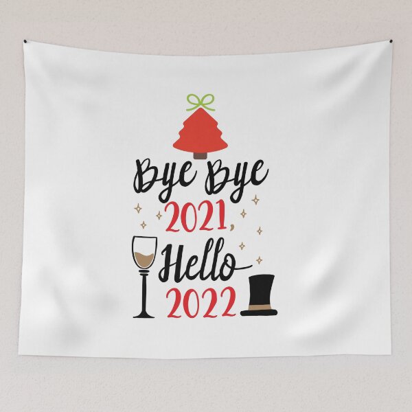 Item preview, funny t-shirt Bye Bye 2021 hello 2022! designed and sold by crazybaks.