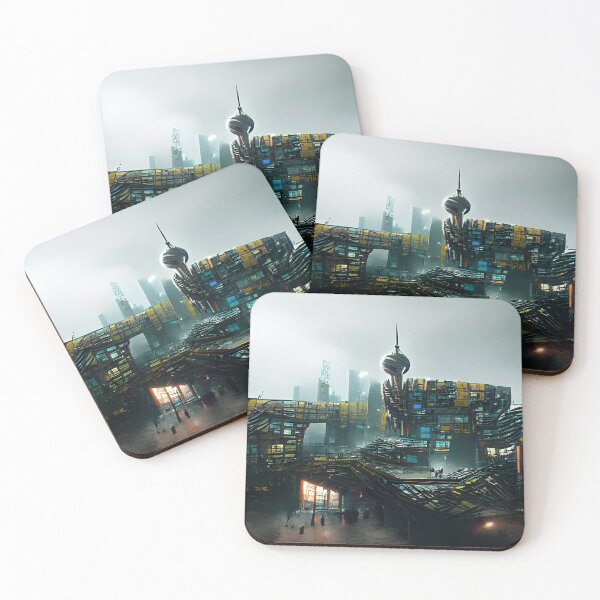 Item preview, Dystopian Architecture in Cyberpunk Style designed and sold by Arkneer.