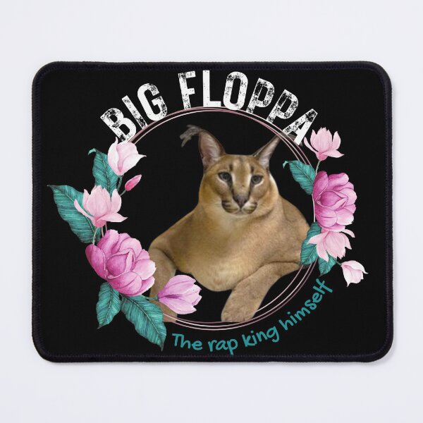 Big Floppa Caracal Cat Funny Meme Gaming Mouse Pad Custom Design