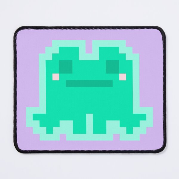 Item preview, Tiny Cyan Pensive Pixel Frog designed and sold by rin3d .