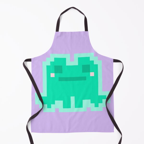 Item preview, Tiny Cyan Pensive Pixel Frog designed and sold by rin3d .