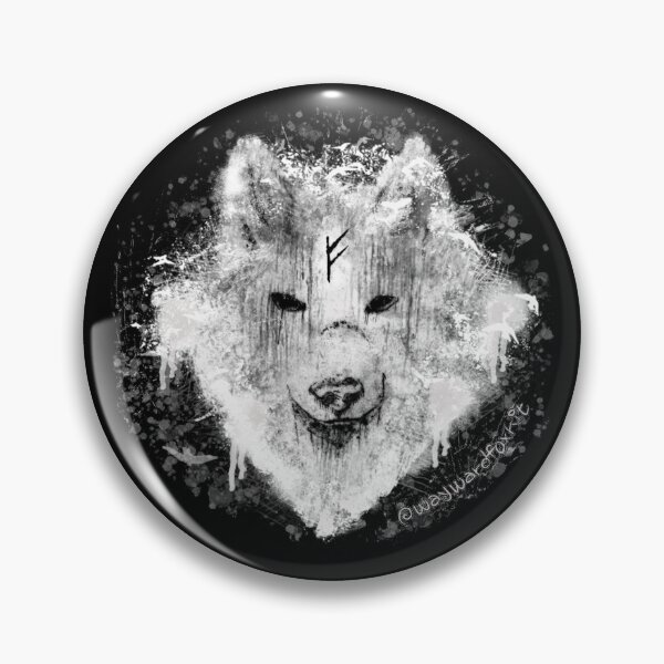 Item preview, Dark-item compatible Fenrir norse viking wolf designed and sold by waywardfoxkit.