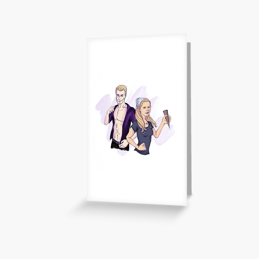 Spike and Buffy - Dream Team Art Board Print for Sale by