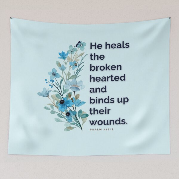 Item preview, He Heals The Broken Hearted designed and sold by HCLeeKimmie.