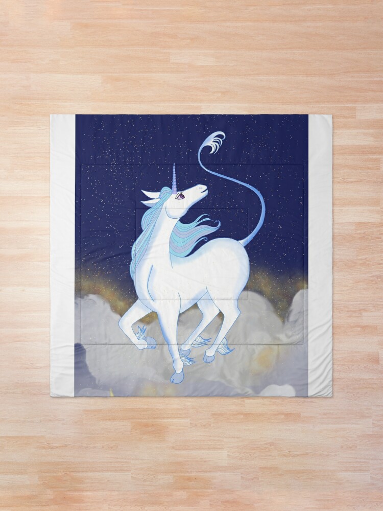 Alternate view of One light, one hope, the last unicorn Comforter