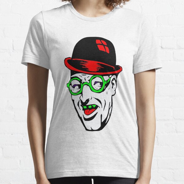 Bad Guy Face with Neon Green Glasses and Red Brim Hat Essential T-Shirt
