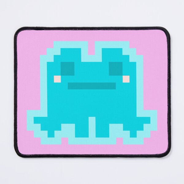 Item preview, Tiny Blue Pensive Pixel Frog designed and sold by rin3d .