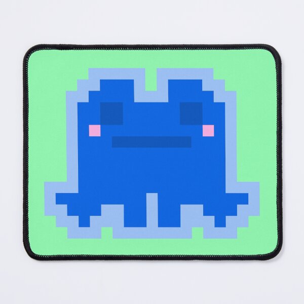 Item preview, Tiny Dark Blue Pensive Pixel Frog designed and sold by rin3d .