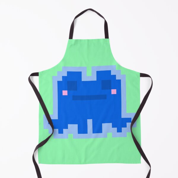 Item preview, Tiny Dark Blue Pensive Pixel Frog designed and sold by rin3d .