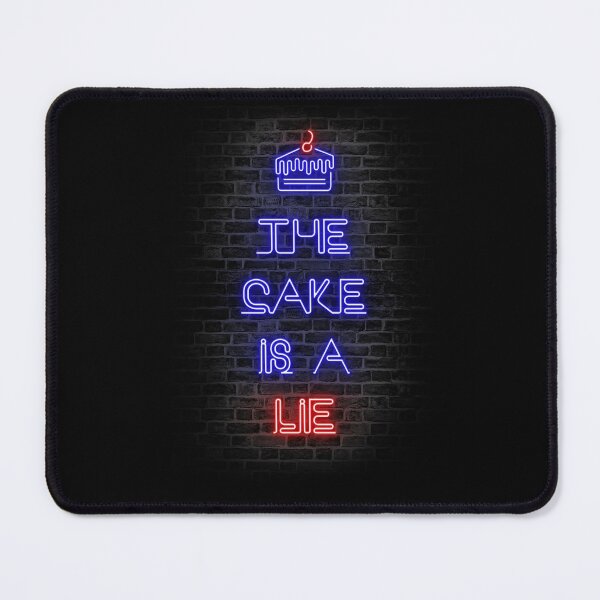 Item preview, The Cake Is A Lie Print Wall Art designed and sold by Nerd Shizzle.